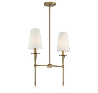 Trundle Two Light Linear Chandelier (V6-L1-5607-2-322)
