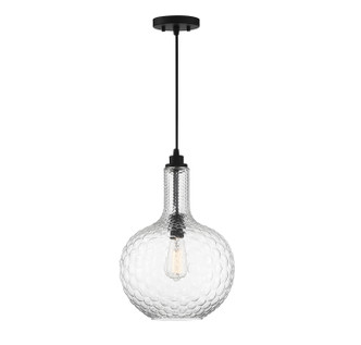 Lighting One E - V6-L7-2930-1-89 - One Light Pendant - Kantor - Matte Black