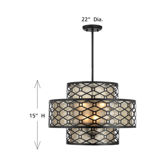 Mannheim Four Light Pendant (V6-L7-6103-4-89)