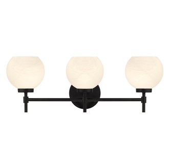 Lighting One E - V6-L8-9621-3-BK - Three Light Bathroom Vanity - Hannah - Matte Black