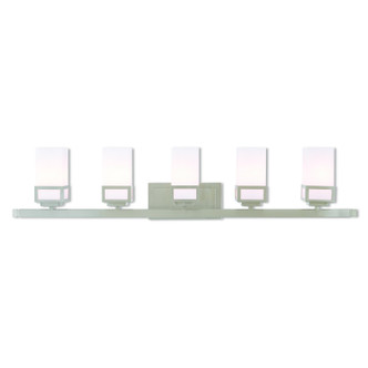 Livex Lighting - 10085-91 - Five Light Bath Vanity - Harding - Brushed Nickel