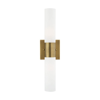 Livex Lighting - 10102-01 - Two Light Bath Vanity - Aero - Antique Brass