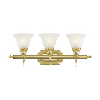 Livex Lighting - 1283-02 - Three Light Bath Vanity - French Regency - Polished Brass