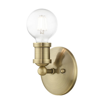 Livex Lighting - 14420-01 - One Light Vanity Sconce - Lansdale - Antique Brass