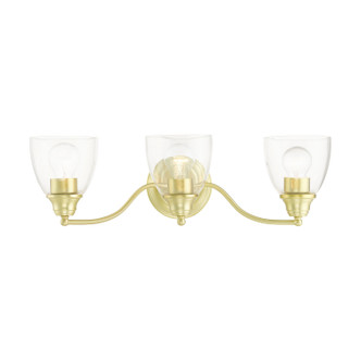 Livex Lighting - 15133-12 - Three Light Vanity - Montgomery - Satin Brass