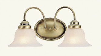 Livex Lighting - 1532-01 - Two Light Bath Vanity - Edgemont - Antique Brass