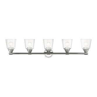 Livex Lighting - 16785-05 - Five Light Vanity Sconce - Catania - Polished Chrome