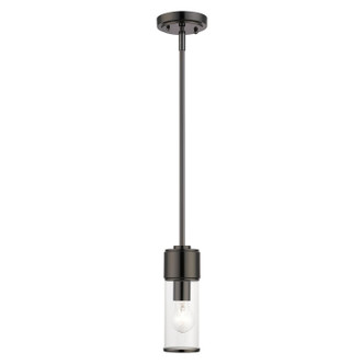 Livex Lighting - 17140-46 - One Light Mini Pendant - Quincy - Black Chrome