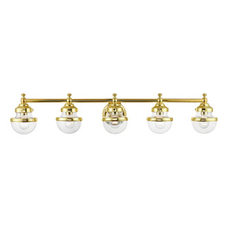 Livex Lighting - 17415-02 - Five Light Vanity Sconce - Oldwick - Polished Brass