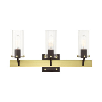 Livex Lighting - 17823-12 - Three Light Vanity - Beckett - Satin Brass & Bronze