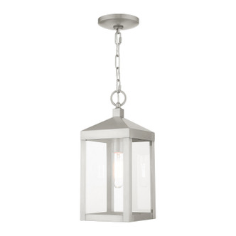 Livex Lighting - 20591-91 - One Light Outdoor Pendant - Nyack - Brushed Nickel