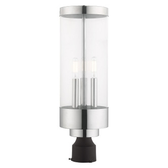 Livex Lighting - 20728-05 - Three Light Post-Top Lanterm - Hillcrest - Polished Chrome