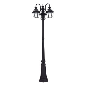Livex Lighting - 21543-04 - Three Head Outdoor Post Light - Monterey - Black