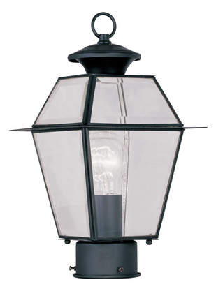 Livex Lighting - 2182-04 - One Light Outdoor Post-Top Lanterm - Westover - Black