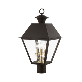 Wentworth Three Light Outdoor Post Top Lantern (27219-07)