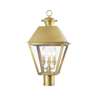 Wentworth Three Light Outdoor Post Top Lantern (27219-08)