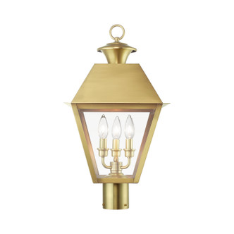 Wentworth Three Light Outdoor Post Top Lantern (27219-08)
