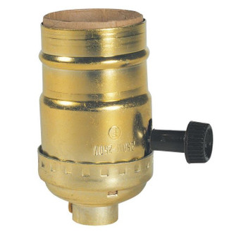 Westinghouse Lighting - 7042100 - 2-Circuit Turn-Knob Socket - Turn-Knob Socket - Brass-Plated