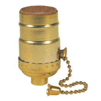 Westinghouse Lighting - 7043100 - 3-Way Pull Chain Socket - Pull Chain Socket - Brass-Plated