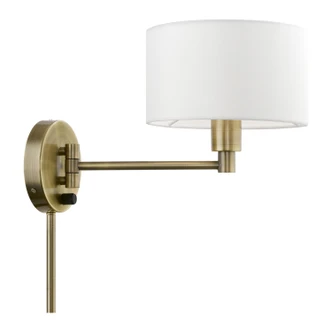 Swing Arm Wall Lamps One Light Swing Arm Wall Lamp (40080-01)