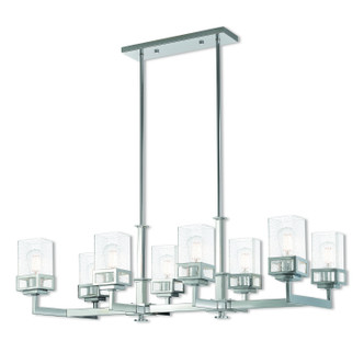 Livex Lighting - 40598-05 - Eight Light Linear Chandelier - Harding - Polished Chrome