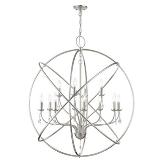 Livex Lighting - 40909-91 - 12 Light Foyer Chandelier - Aria - Brushed Nickel