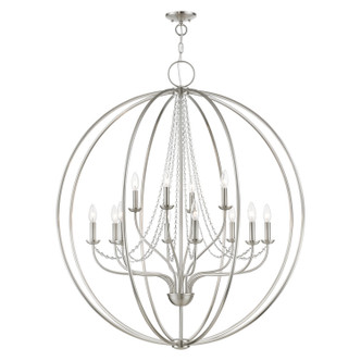 Livex Lighting - 40919-91 - 12 Light Foyer Chandelier - Arabella - Brushed Nickel