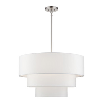 Livex Lighting - 41087-91 - Five Light Pendant Chandelier - Manorwood - Brushed Nickel