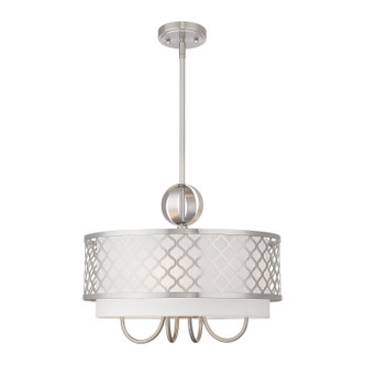 Livex Lighting - 41104-91 - Five Light Pendant - Arabesque - Brushed Nickel