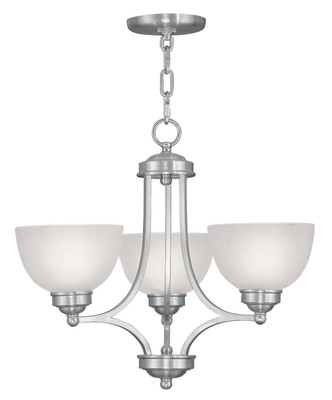 Livex Lighting - 4213-91 - Three Light Chandelier - Somerset - Brushed Nickel