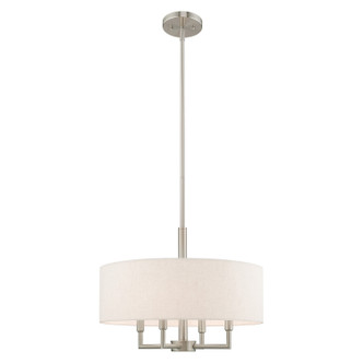 Livex Lighting - 42604-91 - Four Light Pendant - Meridian - Brushed Nickel