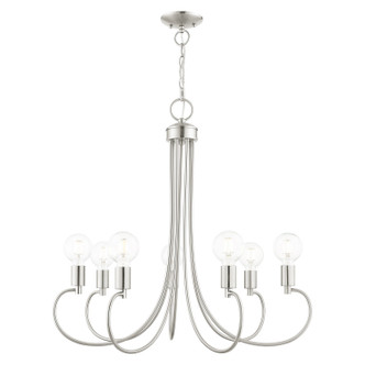 Livex Lighting - 42927-91 - Seven Light Chandelier - Bari - Brushed Nickel