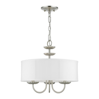 Livex Lighting - 42983-91 - Three Light Pendant - Brookdale - Brushed Nickel