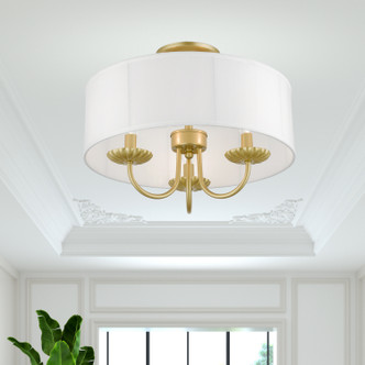 Brookdale Three Light Semi-Flush Mount (42989-33)