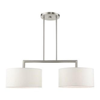 Livex Lighting - 45492-91 - Two Light Linear Chandelier - Meridian - Brushed Nickel