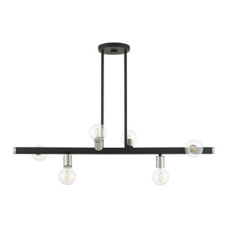 Bannister Six Light Linear Chandelier (45866-04)