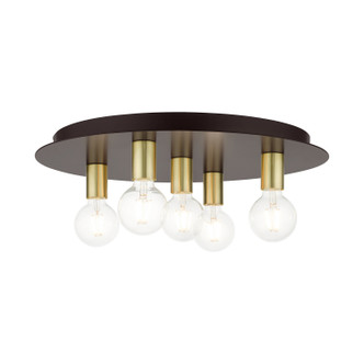 Hillview Five Light Flush Mount (45875-07)
