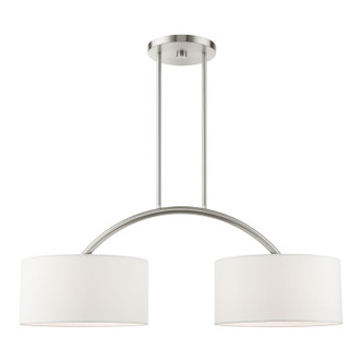 Livex Lighting - 45982-91 - Two Light Linear Chandelier - Meridian - Brushed Nickel