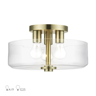 Whitworth Three Light Semi-Flush Mount (46123-01)