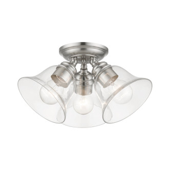 Moreland Three Light Semi-Flush Mount (46489-91)