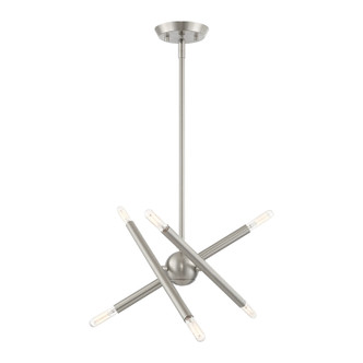 Livex Lighting - 46773-91 - Six Light Chandelier - Soho - Brushed Nickel