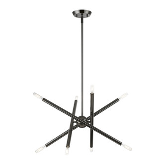 Livex Lighting - 46774-46 - Eight Light Chandelier - Soho - Black Chrome