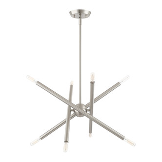 Livex Lighting - 46774-91 - Eight Light Chandelier - Soho - Brushed Nickel