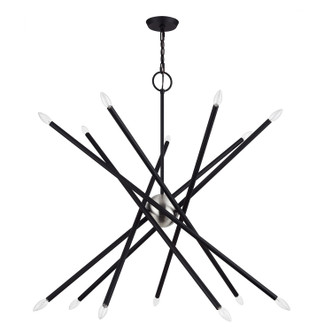 Livex Lighting - 47009-04 - 14 Light Foyer Chandelier - Soho - Black