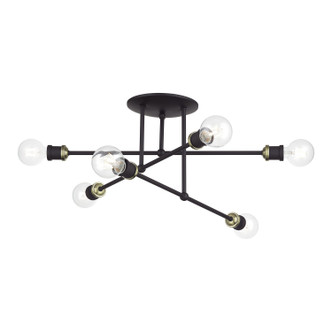 Delacroix Six Light Semi-Flush Mount (47178-07)