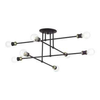 Delacroix Eight Light Semi-Flush Mount (47179-07)