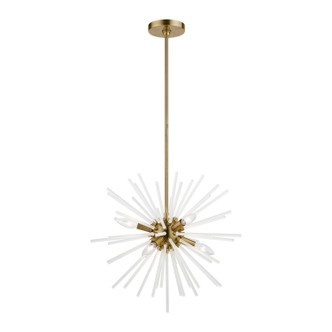 Livex Lighting - 48824-01 - Six Light Chandelier - Uptown - Antique Brass