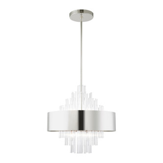 Livex Lighting - 48874-35 - Eight Light Chandelier - Orenburg - Polished Nickel