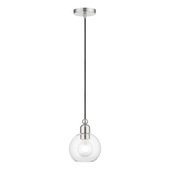 Livex Lighting - 48971-91 - One Light Mini Pendant - Downtown - Brushed Nickel Livex Lighting - 48971-91 - One Light Mini Pendant - Downtown - Brushed Nickel