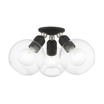 Downtown Three Light Semi-Flush Mount (48978-04) Downtown Three Light Semi-Flush Mount (48978-04)